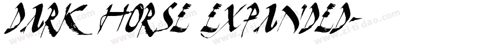 Dark Horse Expanded字体转换